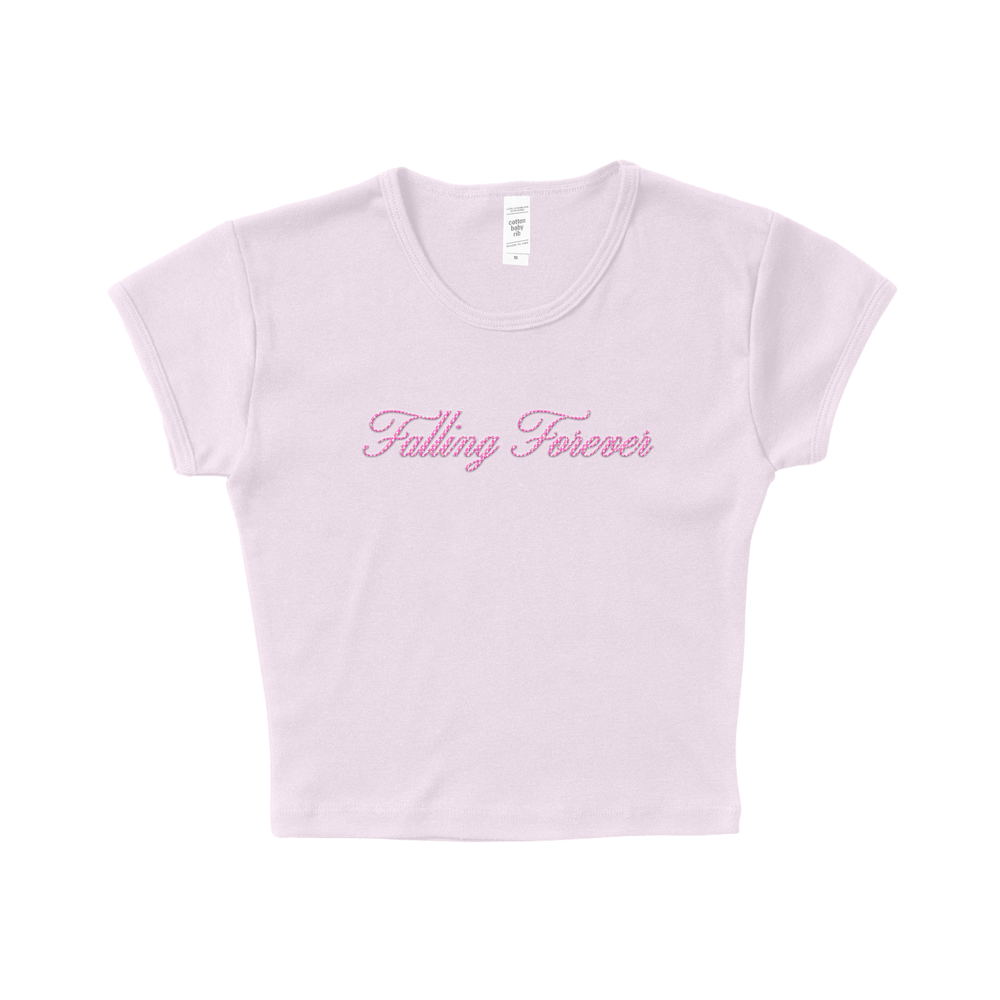 Falling forever crop tee